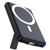 AOGUERBE Mag-Safe Powerbank 10000mah, Magnetische Externe Batterie, Wireless Power Bank 22.5W PD Schnelles Laden mit LED-Display, Faltbarer Akkupack für iPhone 16/15/14/13/12/Mini/Pro/Pro Max