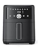 Innsky Heißluftfritteuse Airfryer 6L, 8-in-1 Heissluftfritteuse Friteuse XXL, 1500W Air Fryer mit LED-Touchscreen, Energiesparend und Zeitersparnis, Spülmaschinenfest, 50dB Leise,3-5 Personen,Schwarz