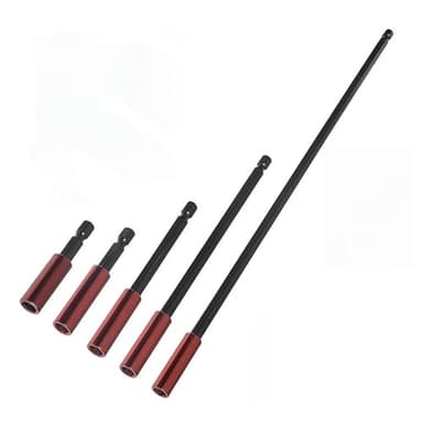 5 Stück Bithalter Magnetisch 50/60/100/150/300mm Magnetischer Bithalter Bit Halterung Magnetisch 1/4 Zoll Hex Schaft Bit Halterung Set Verlängerung für Schraubendreher Bohrmaschine Schlagschraube