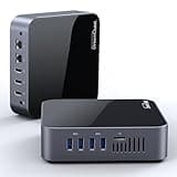 DreamQuest Mini PC vorinstalliert mit Windows 11 Pro, Intel 12th Gen N95 Mini PC mit 16GB RAM 512GB M.2 SSD, LAN 1000M/USB3.2/BT4.2/WiFi 5/4k HDMI, Gigabit Ports für Business Home Office