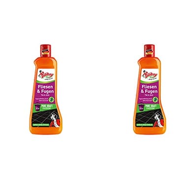POLIBOY Fliesen & Fugen Reiniger - Bodenreiniger mit Oxy-Power für Fliesen - Wischkonzentrat für innen und außen - 2x 500 ml - Made in Germany