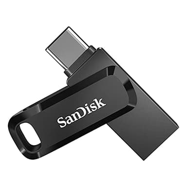 SanDisk Ultra Dual Drive Go USB Type-C 256 GB (Android Smartphone Speicher, USB Type-C & Type-A-Anschluss, 400 MB/s Lesegeschwindigkeit, Nutzung als Schlüsselanhänger möglich)