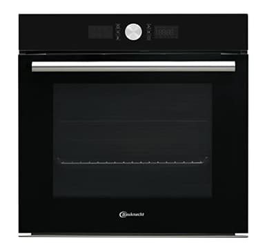 Bauknecht BIR4 DH8FS2 ES Einbau-Backofen mit Hydrolyse (71l) Heißluftbackofen mit 16 Funktionen PowerHeißluft DiamondClean hydrolytische Reinigungsfunktion Multi-Level-Kochen Maxi Cooing Schwarz