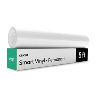 Cricut Smart Vinyl – Permanent, Weiß – 33 cm x 152,4 cm – Großpackung