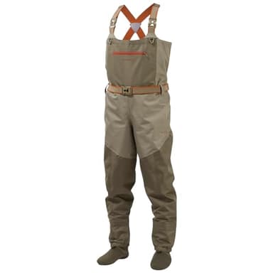 Bassdash Herren IMMERSE Tan Waders Wasserdicht Atmungsaktiv Fliegenfischen Strumpf Fuß Brust Waders für die Jagd Leichtgewicht