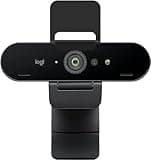 Logitech Brio Stream Webcam – Ultra 4K HD Videoanrufe, HD Auto Lichtkorrektur, Streaming, Schwarz