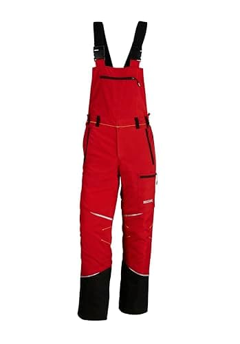 KOX Schnittschutz Latzhose Mistral 3.0 Rot/Gelb Größe 52