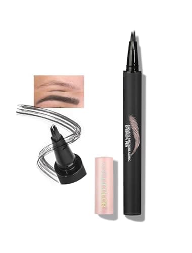 Anglicolor Microblading Augenbrauenstift Einfach Zu Bedienen, Augenbrauenstift Natürlich,Haarähnliche Striche,Outlining Filling,Lang Haltbar,Wischfest,Vegane Formel (03 SLATE BROWN)