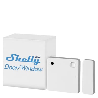 Shelly Blu Door/Window Weiß | Bluetooth Smart Tür- und Fenstersensor mit LUX-Sensor | Sicherheit | Unmittelbare Reaktion | iOS Android App | Gateway Erforderlich | Szenen-Aktivierung