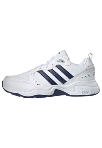 adidas Herren Strutter Shoes, Cloud White / Dark Blue / Matte Silver, 43 1/3 EU