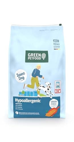 Green Petfood InsectDog Hypoallergen (1 x 10 kg) | Adult | Premium Trockenfutter für ausgewachsene allergische Hunde | getreidefrei mit Insektenprotein | nachhaltiges Hundefutter | (1er Pack NEU)