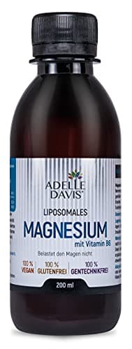 Adelle Davis® Liposomales Magnesium 200mg mit Vitamin B6 20mg Hochdosierte Flüssigkeit, 200 ml