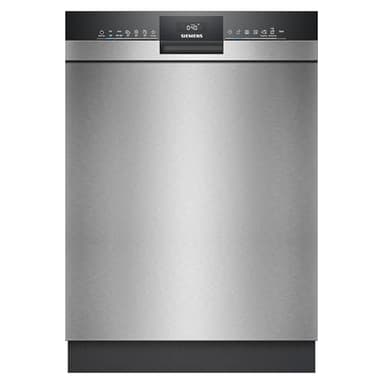 Siemens SN43ES04TE iQ300 Unterbau-Geschirrspüler 60 cm, Besteckkorb, varioSpeed Plus, Effizienter und leiser Betrieb, autoOpen dry, aquaStop, Home Connect, Gebürsteter Stahl
