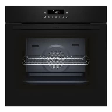NEFF B2CCJ7AK3, N30, Backofen, LED Touch Control, 3D Heißluft, CircoTherm, Air Fry und Air Fry-Backblech, Automatikprogramme, Pyrolyse und Easy Clean, Kindersicherung, 60 x 60 cm, Schwarz