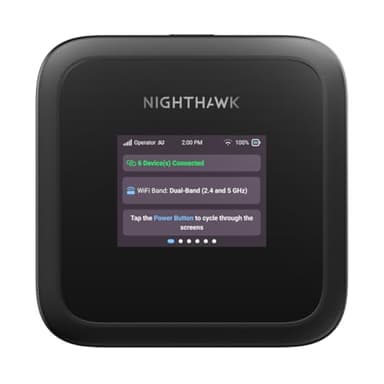NETGEAR Nighthawk M3 – Mobiler 5G Router mit WiFi 6, bis zu 2,5 GBit/s – SIM-Steckplatz entsperrt – Tragbarer WLAN-Hotspot für Private/geschäftliche Nutzung – 5G/4G MiFi – AX3600, 32 Geräte (MH3150)