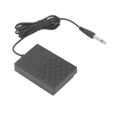 Universelles Keyboard Sustain Pedal, Rutschfester Universal Fußschalter mit 1/4 Zoll Klinke, Kompatibel mit Digitalpianos, Synthesizern und Elektronischen Tastaturen (BLACK)