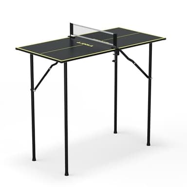 JOOLA Tischtennisplatte Mini - Indoor Tischtennistisch, Freizeittisch Inklusive Tischtennisnetz, Dark-Grey