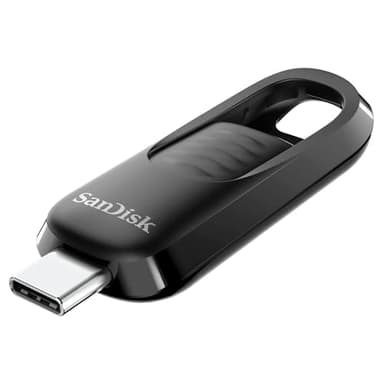 SANDISK Ultra Slider USB-Type-C-Laufwerk 1 TB (einziehbarer Anschluss, USB 3.2 Gen 1, bis zu 400 MB/s) Schwarz