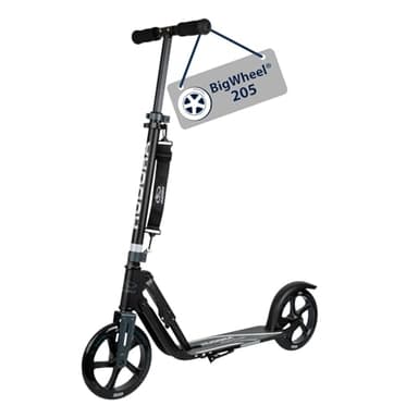 Hudora Roller für Erwachsene – Klappbarer Erwachsenen-Roller, höhenverstellbar, HUDORA BigWheel 205 Scooter - Stabiler Aluminium-Roller