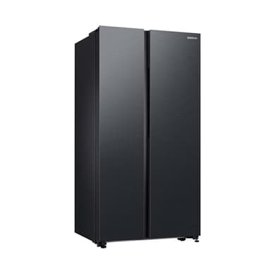 Samsung RS62DG5003B1EF Side-by-Side-Kühlschrank mit Gefrierfach, 178 cm, 628 l, SmartThings AI Energy Mode, Twist Ice Maker, SpaceMax, No Frost+, Premium Black Steel