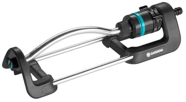 Gardena Ecoline Viereckregner: Rasensprenger zur Bewässerung von Flächen von 90 bis 220 m², Reichweite 7 bis 17 m, Sprengbreite bis 13 m, hergestellt aus recyceltem Material (18920-20)