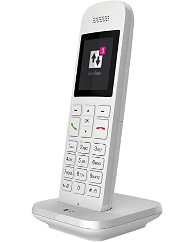 Telekom Festnetztelefon schnurlos Speedphone 12 mit Farbdisplay I HD Voice für vollen Klang inkl. Freisprechen | DECT Telefon für Telekom Router Speedport Smart & Pro I strahlungsarmes IP-Telefon