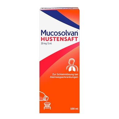 Mucosolvan® Hustensaft | 100ml | Hustenlöser bei Husten und festsitzendem Schleim | Mit Ambroxol für schnelle Hustenlinderung | Für die ganze Familie | Bei Erkältung oder Bronchitis