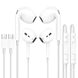 Kopfhörer mit Kabel iPhone 16, 2Pack USB C Kopfhörer In-Ear Typ C HiFi-Stereo Ohrhörer mit Mikrofon und Lautstärkeregler Kompatibel für iPhone 16 15 Plus Pro Max/iPad, Samsung Galaxy S24 S23 S22 Ultra