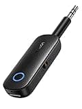 UGREEN Bluetooth Sender Klinke Bluetooth Adapter, 2 in 1 Bluetooth Transmitter und Receiver Bluetooth Splitter für 2 Kopfhörer wie Airpods, Audio System usw.