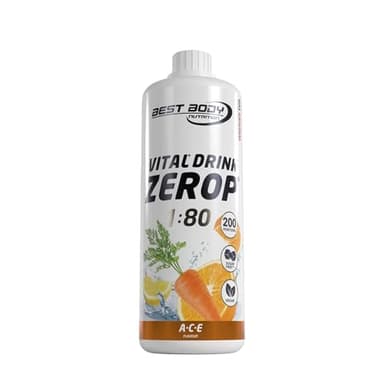 Best Body Nutrition Vital Drink ZEROP® - A-C-E, Original Getränkekonzentrat - Sirup - zuckerfrei, 1:80 ergibt 80 Liter Fertiggetränk, 1000 ml