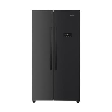 Bauknecht SBS C90 BL Dual Cool Total NoFrost Side by Side Kühlschrank / 532 Liter Nutzinhalt / 177 cm Höhe/Inverter Kompressor/Superkühlfunktion, schwarz