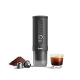 OutIn Nano Tragbare Espressomaschine mit Akku, für unterwegs oder Camping, Kaffeemaschine to go, mit elektrischer Selbsterhitzung über USB - C, 2 in 1 für gemahlenen kaffee und NS - kapseln