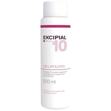 Excipial U10 Lipolotio 500 ml – Intensiv hydrierende Körperlotion mit 10% Urea, gegen trockene Haut & Juckreiz