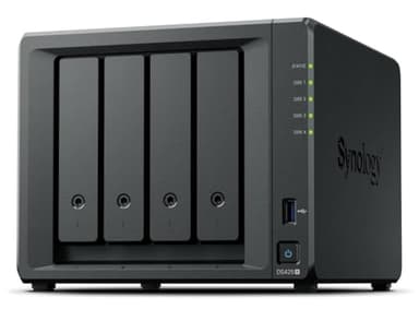 Synology DiskStation DS425+ 4-Bay 3,5" DiskStation ohne Disk Intel Celeron J4125 1x1GbE + 1x2.5GbE 2GB RAM 2xUSB 3.2