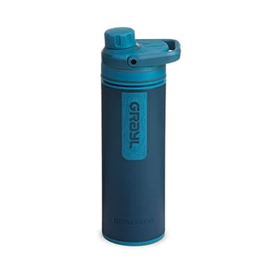 GRAYL UltraPress Wasserfilter & Filterflasche für Wandern, Rucksacktouren und Reisen (Forest Blue)