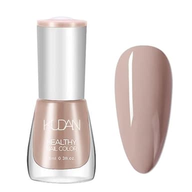 Nude Nagellack - Milch Tee Farbe, Schnelltrocknend Mit Cremigem Finish, Langanhaltend Chip Resistant für DIY Nail Art Maniküre Zu Hause 8ML (04)