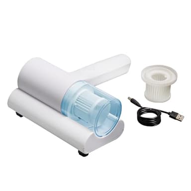 3 Pagen® Milben Staubsauger mit UV-Licht – Handstaubsauger kabellos für Matratzen, Bettdecken & Polstern – Milbensauger mit UV-C Desinfektion – entfernt Milben, Schmutz & Allergene – Inkl. USB-Kabel