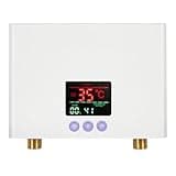 Mini Durchlauferhitzer,Elektrischer Durchlauferhitzer, Durchlauferhitzer klein mit LED-Temperaturanzeige,Durchlauferhitzer Küche 220V,Plug-and-Play druckfester Durchlauferhitzer(3KW) [Energieklasse A]