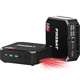 FIREBAT Mini PC AMD Ryzen 7 6800H 8 Kerne, 16 Threads, bis zu 4,7 GHz, 16 GB SO-DIMM DDR5 512 GB M.2 SSD, WiFi 6/BT 5.2/ 4K-Dreifachdisplay mit VESA, Mini Computer for Home&Office&Spiele