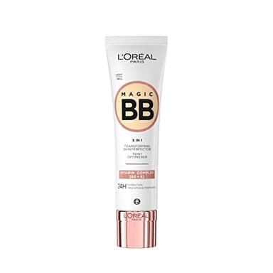L'Oréal Paris Getönte Tagescreme, Für 24h Feuchtigkeit und einen ebenmäßigen Teint, Magic BB Teint Optimierer, Nr. 02 Light (Hell), 1 x 30 ml