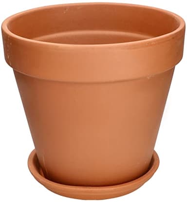 KOTARBAU® Blumentopf Übertopf aus Terrakotta ⌀ 27 cm für Innenräume und Gärten