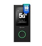 GlocalMe Numen Air Mobiler Hotspot 5G, Keine SIM-Karte nötig, 5G LTE Hotspot mit 1GB globalem Start-Datenpaket, Abdeckung von über 200 Ländern,5400 mAh, Tragbares WLAN für Unterwegs ohne vertrag