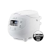 Yum Asia Panda Mini-Reiskocher mit Ninja-Keramikschüssel und Advanced Fuzzy Logic (3,5 Tassen, 0,63 Liter) 4 Reisfunktionen, 4 Multicooker-Funktion, 220–240V (Arctic White)