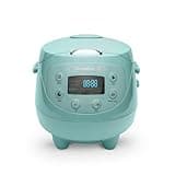 REISHUNGER Digitaler Reiskocher klein, mint| 0,6 L bis 3 Personen | Warmhaltefunktion, Timer & Premium Topf | Kleiner Multikocher & Dampfgarer, 8 Programme, 7-Phasen-Technologie