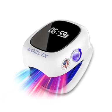 LOZLTX Innovativ Nagelpilz Laser Gerä【21 Tage klarer Effekt】【Upgrade 4 * 470nm Blau & 2 * 905nm Infrarotlicht 】Doppelte WirksamkeitEinfach fördert Nagelregeneration