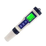Alipis Salzwassertester für Aquarien Präziser Wasserdichter Tester für Salzwasserqualität mit Hintergrundbeleuchtung für Schwimmbäder und Fischbecken