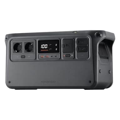 DJI Power 1000 Tragbare Powerstation 1024Wh, 2200W Solar Generator, LiFePO4 Akku, 4-in-1 Schnellladung Power Station, 23db Ultra-Leise, Notstromaggregat für Zuhause, Generator für Camping/Wohnmobile