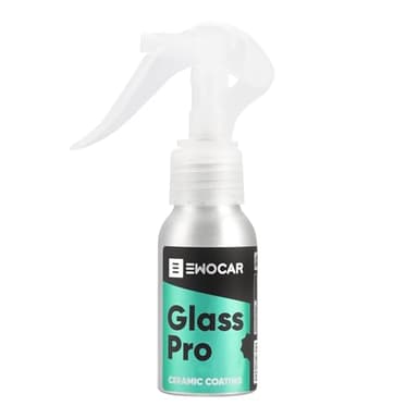 Ewocar GlassPRO 50ml – Nano Glasversiegelung mit 24 Monaten Haltbarkeit, unsichtbare Beschichtung, Wasserabweisung ab 60 km/h, einfache Anwendung, bessere Sicht bei Regen