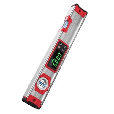 FUANA Elektronische digitale Wasserwaage mit Magnetfuß, wasserdicht IP54, 0,05 ° Genauigkeit, hintergrundbeleuchtetes Display für Aluminiumlegierung für Oberflächenmessung, elektrischer Tester