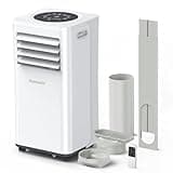 Klimaanlage Mobil 9000 BTU, Mobile Klimaanlage 4-in-1, Kühlung, Entfeuchtung und 2-Stufiger Belüftung, Mobiles Klimagerät mit Abluftschlauch, Digitalanzeige, 24h-Timer, Kühlfläche bis zu 88 m³(33㎡)